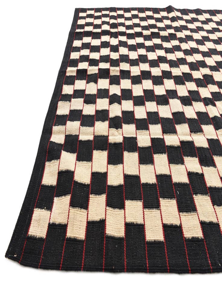 Detail image of 5' x 6' 2  Hand Woven Kilim Modern Wool Rug