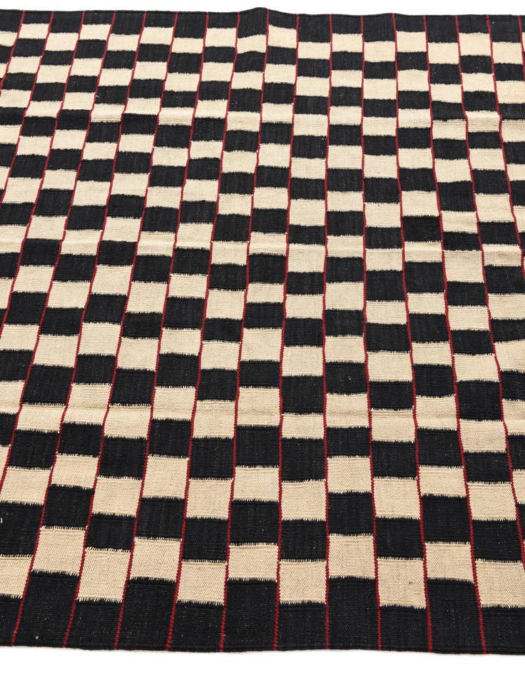 Detail image of 5' x 6' 2  Hand Woven Kilim Modern Wool Rug