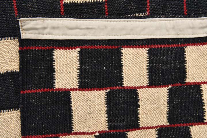 5' x 6' 2 Hand Woven Kilim Modern Wool Rug