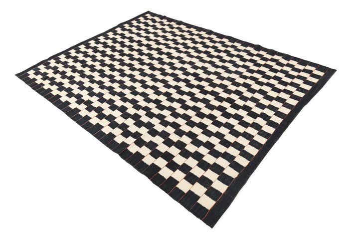 5' 8 x 7' 7 Hand Woven Kilim Modern Wool Rug
