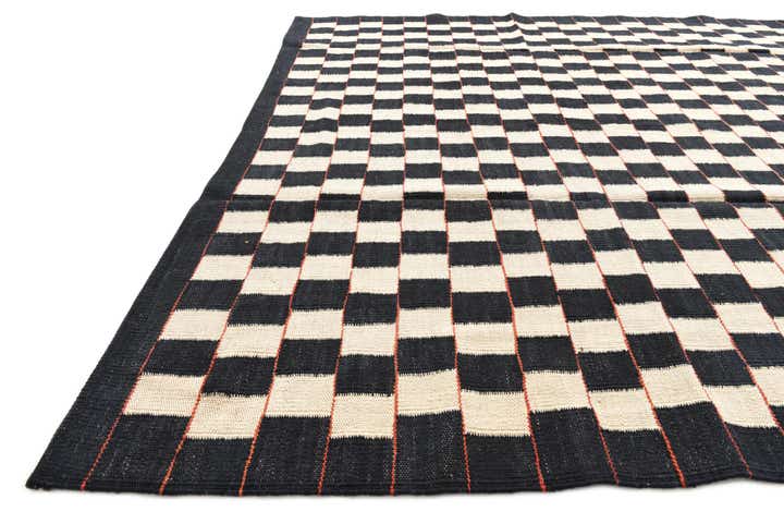 5' 8 x 7' 7 Hand Woven Kilim Modern Wool Rug