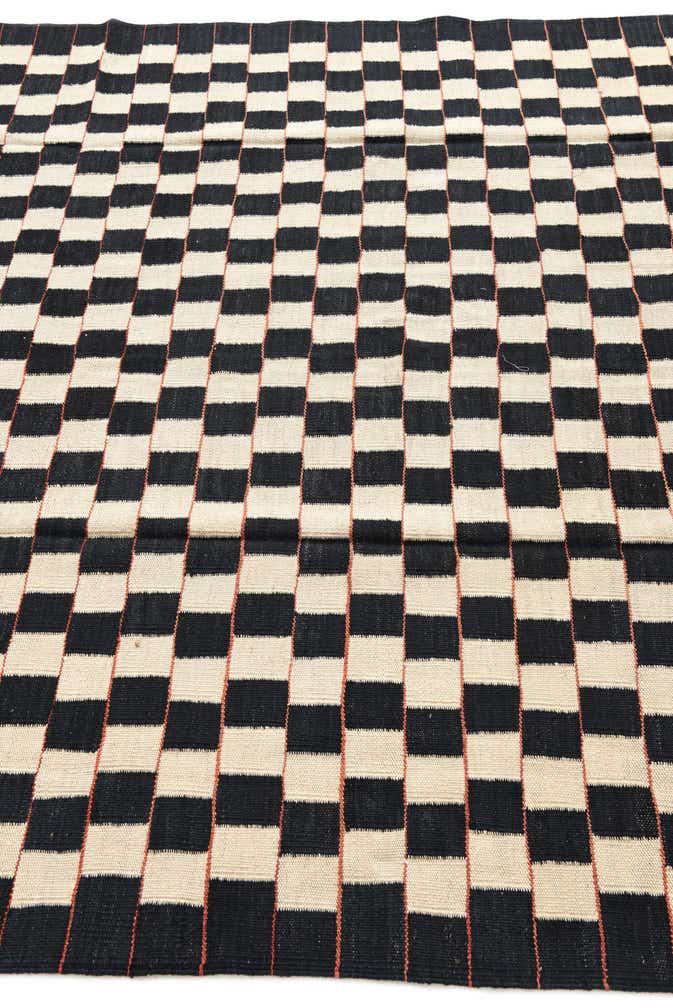 5' 8 x 7' 7 Hand Woven Kilim Modern Wool Rug