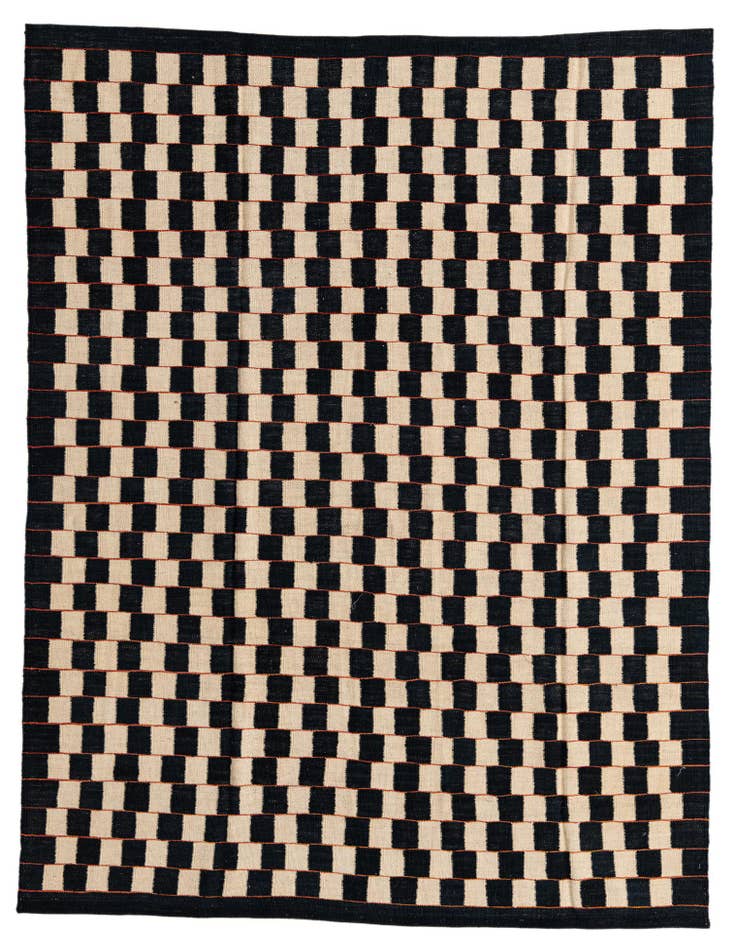 Detail image of 5' 8 x 7' 7 Hand Woven Kilim Modern Wool Rug
