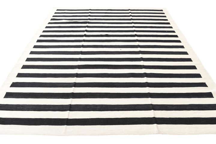 8' 3 x 9' 8 Hand Woven Kilim Modern Wool Rug