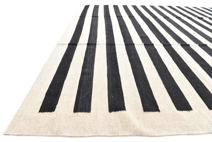 8' 3 x 9' 8 Hand Woven Kilim Modern Wool Rug