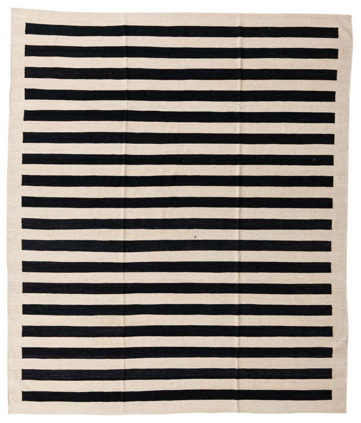 8' 3 x 9' 8 Hand Woven Kilim Modern Wool Rug