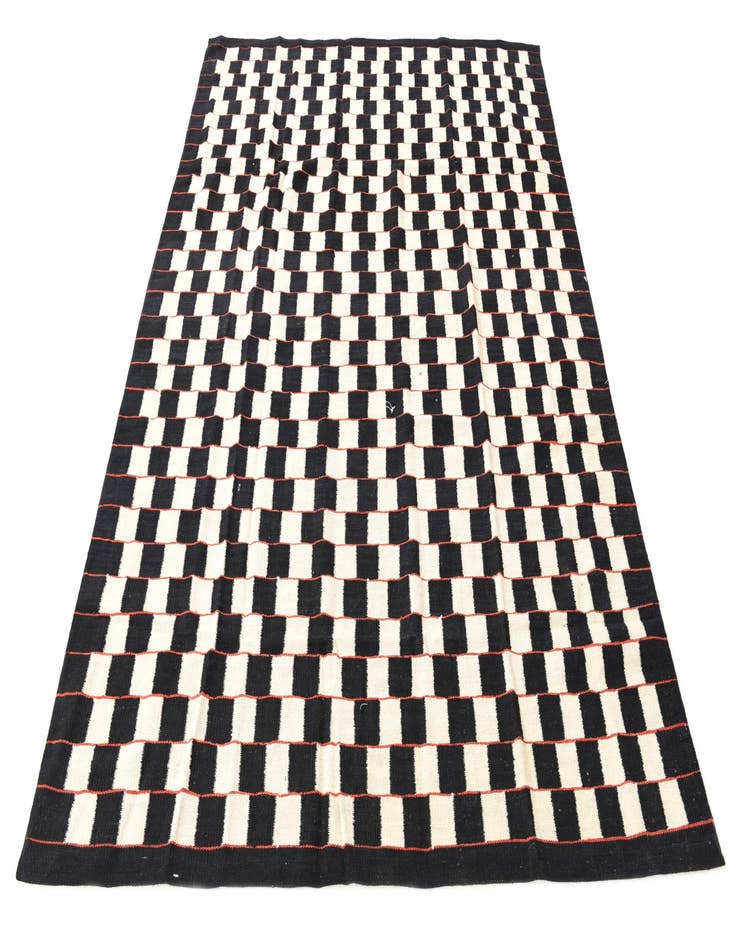 Detail image of 5' 7 x 7' 8  Hand Woven Kilim Modern Wool Rug