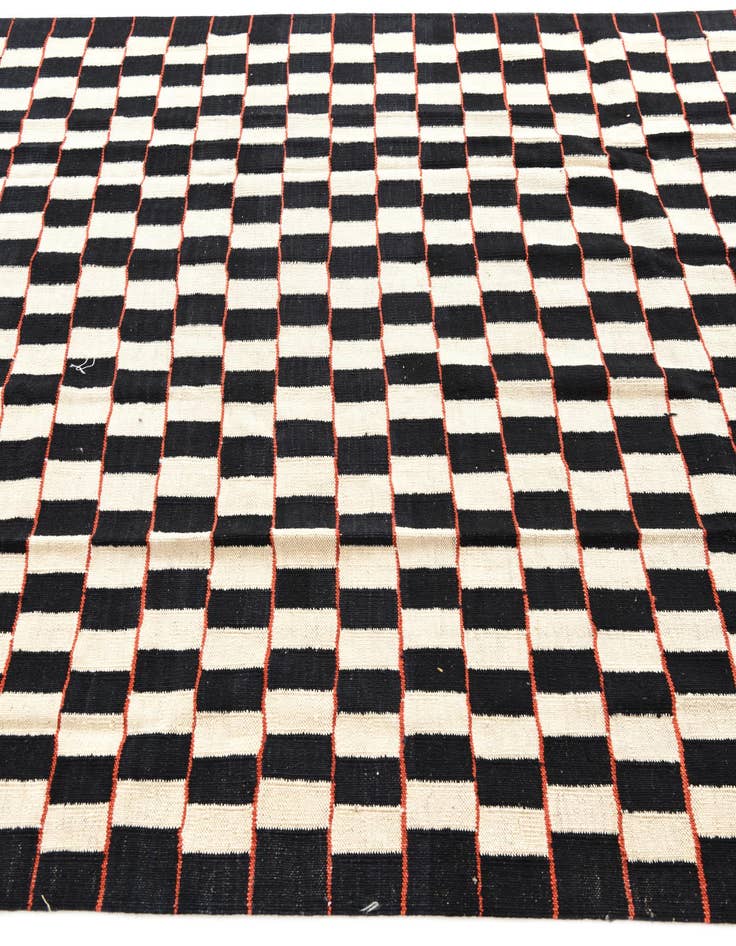 Detail image of 5' 7 x 7' 8  Hand Woven Kilim Modern Wool Rug