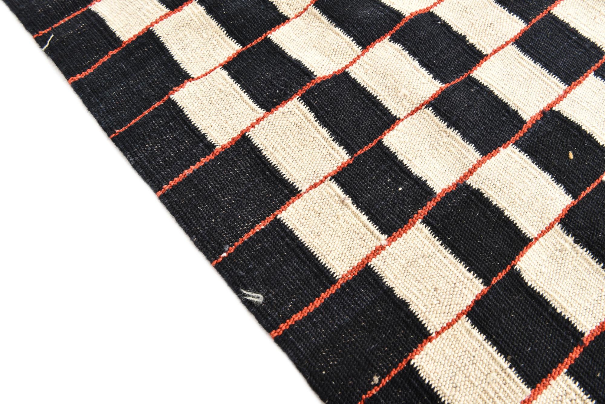 5' 7 x 7' 8 Hand Woven Kilim Modern Wool Rug