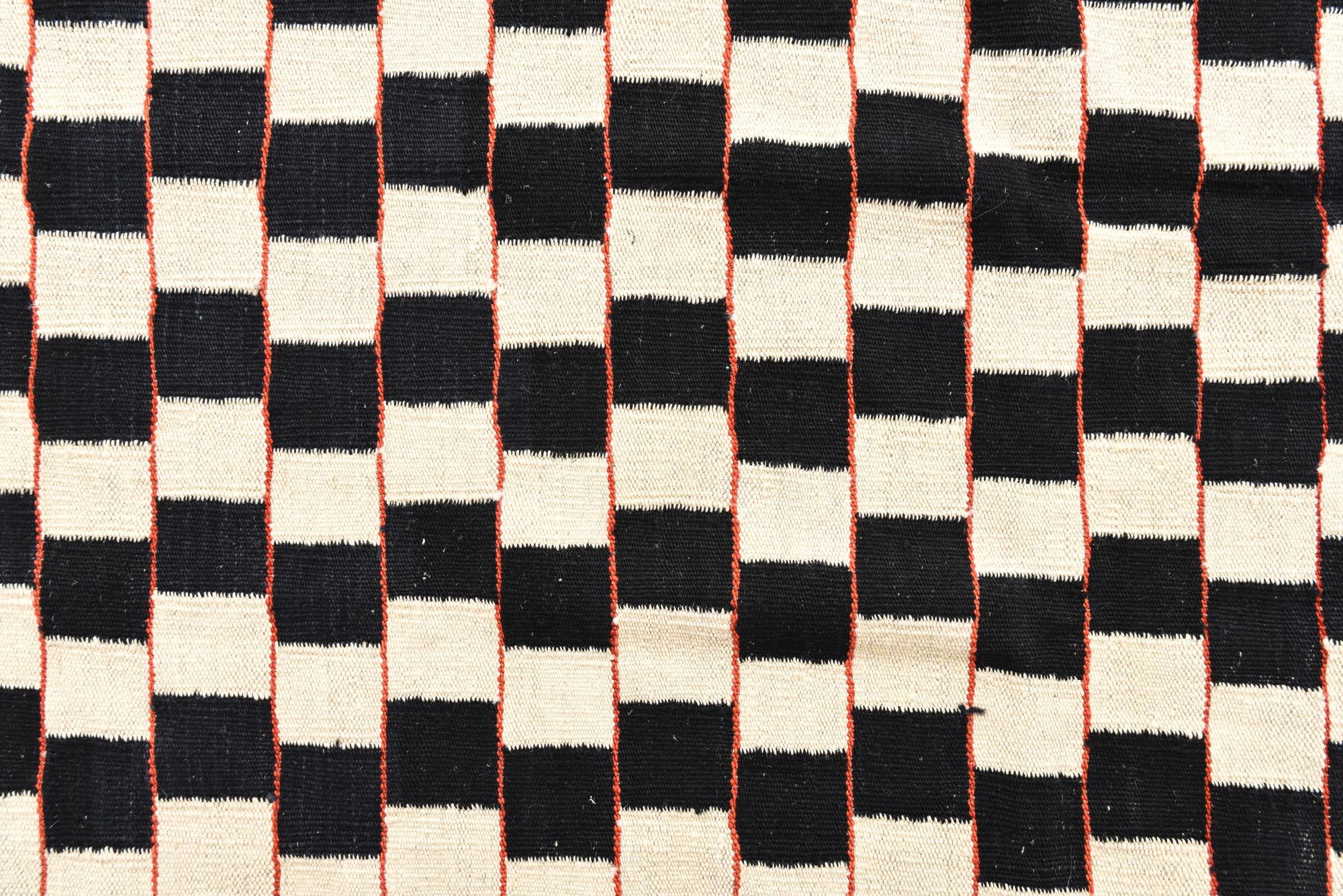 5' 7 x 7' 8 Hand Woven Kilim Modern Wool Rug