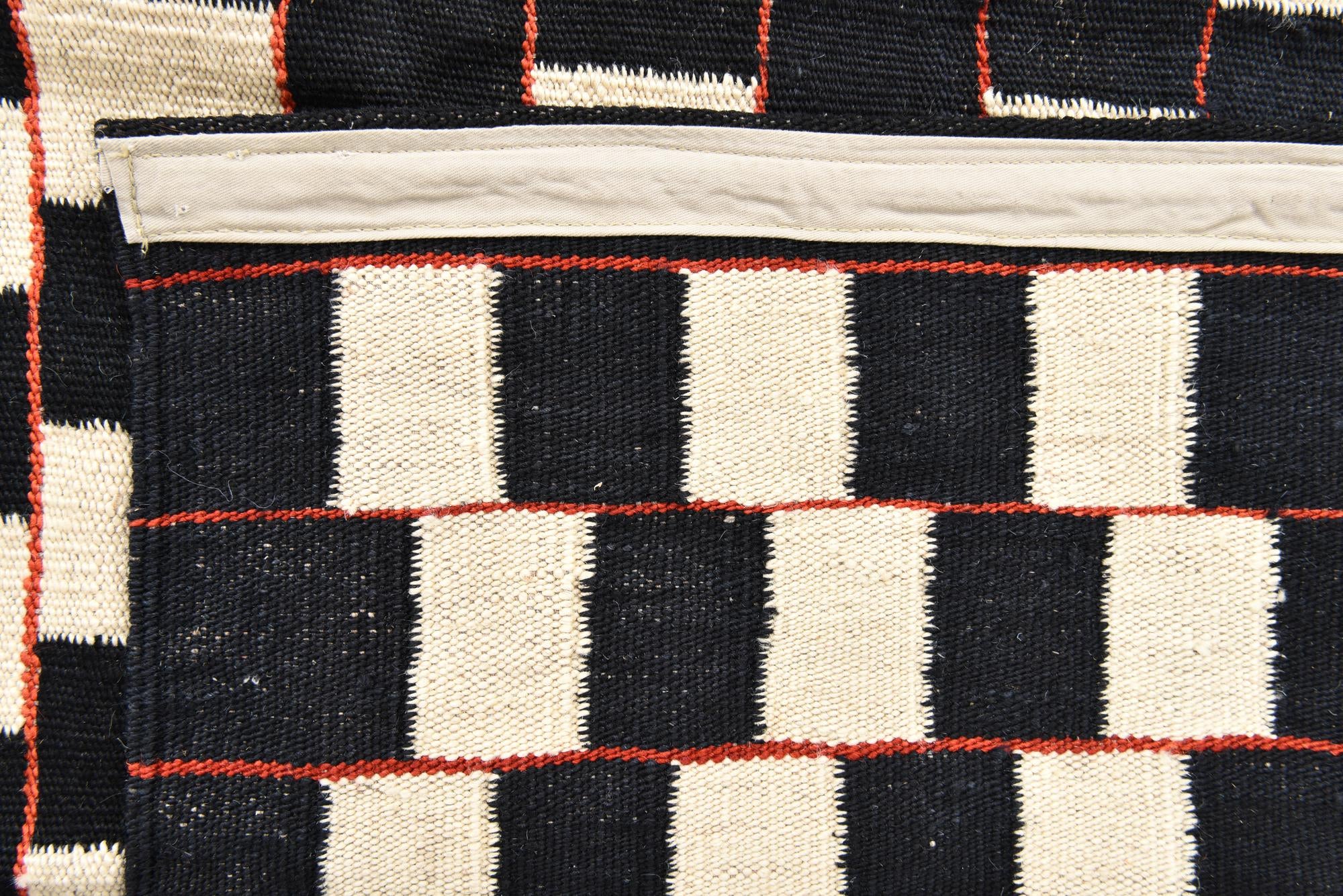 5' 7 x 7' 8 Hand Woven Kilim Modern Wool Rug