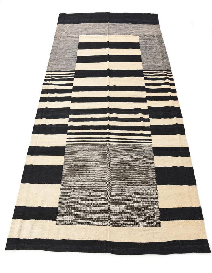 Detail image of 6' x 7' 7  Hand Woven Kilim Modern Wool Rug