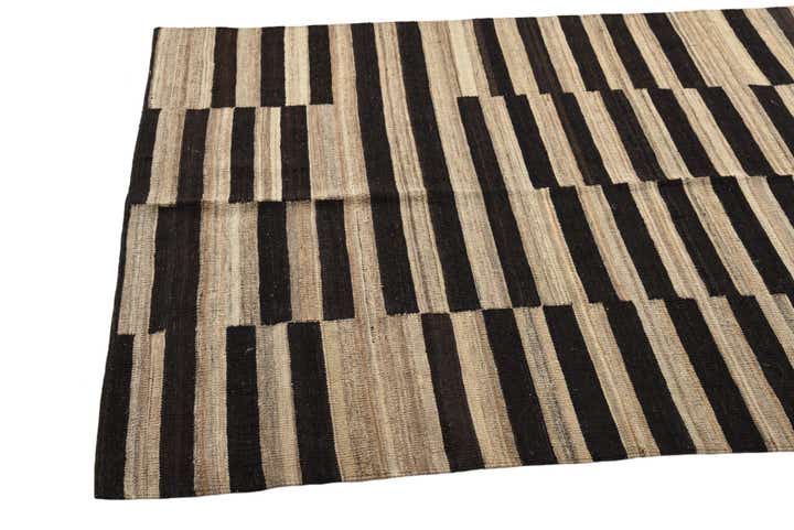 4' 3 x 5' 10 Hand Woven Kilim Modern Wool Rug