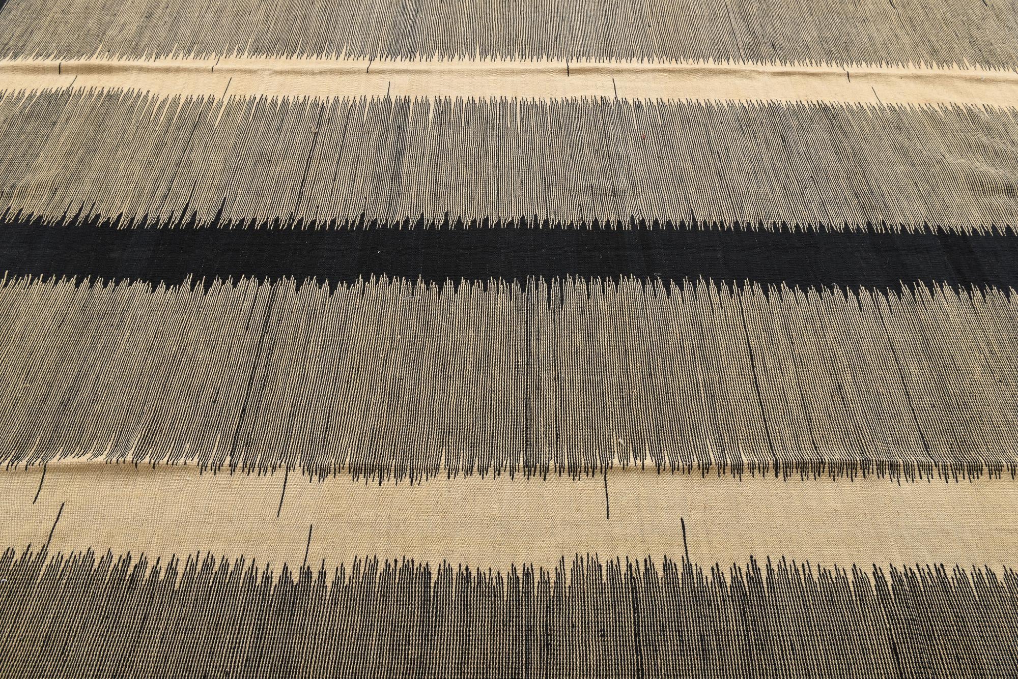8' x 9' 7 Hand Woven Kilim Modern Wool Rug
