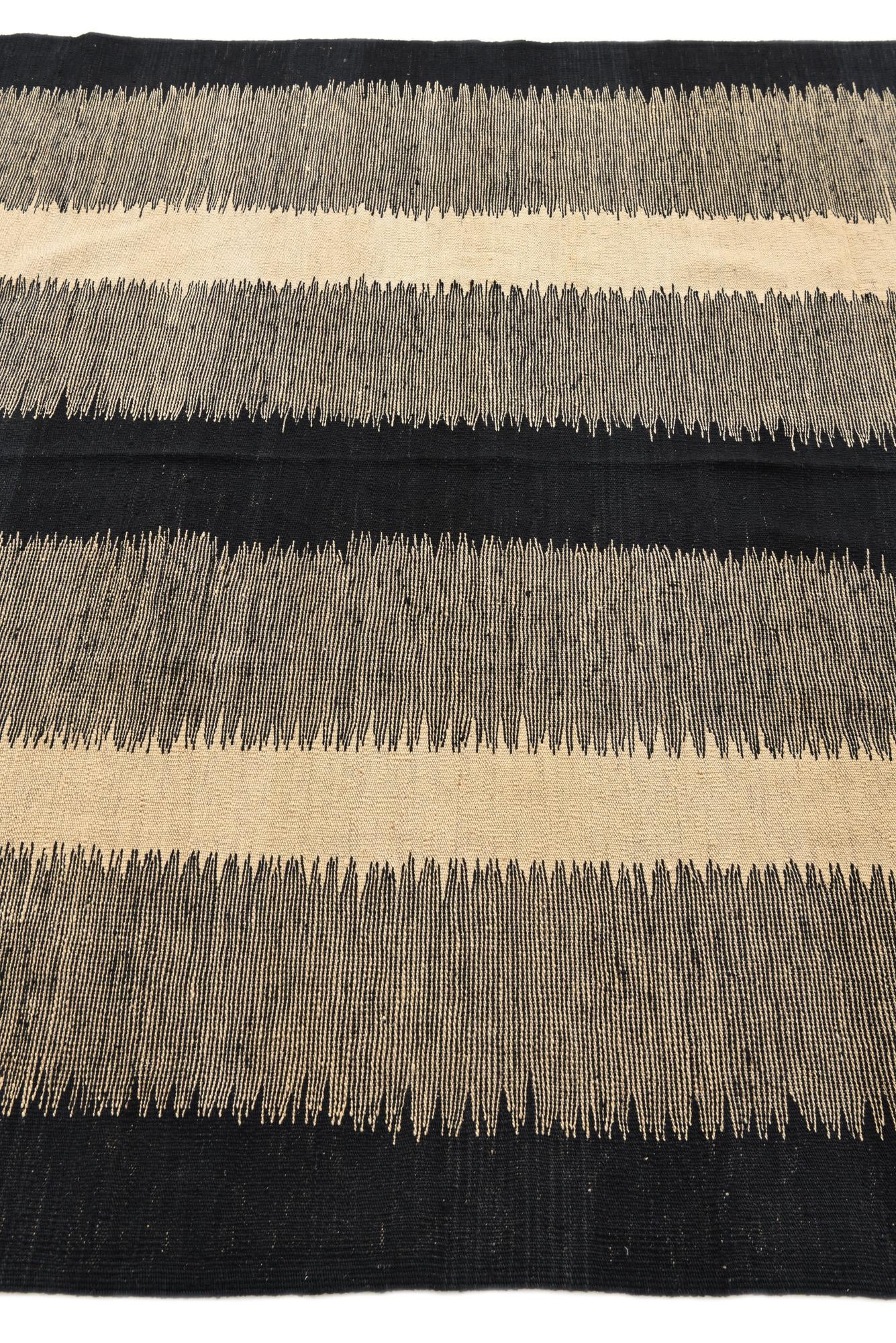 6' 1 x 7' 7 Hand Woven Kilim Modern Wool Rug