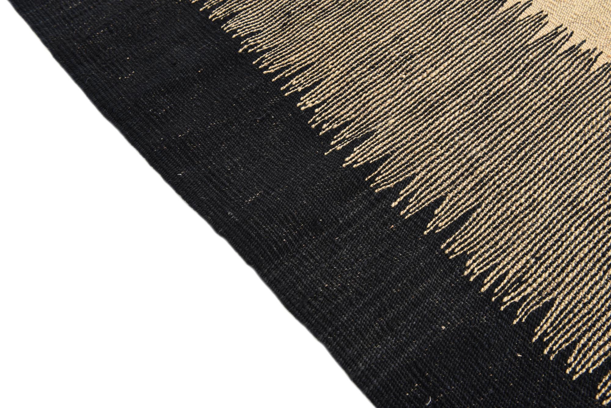 6' 1 x 7' 7 Hand Woven Kilim Modern Wool Rug