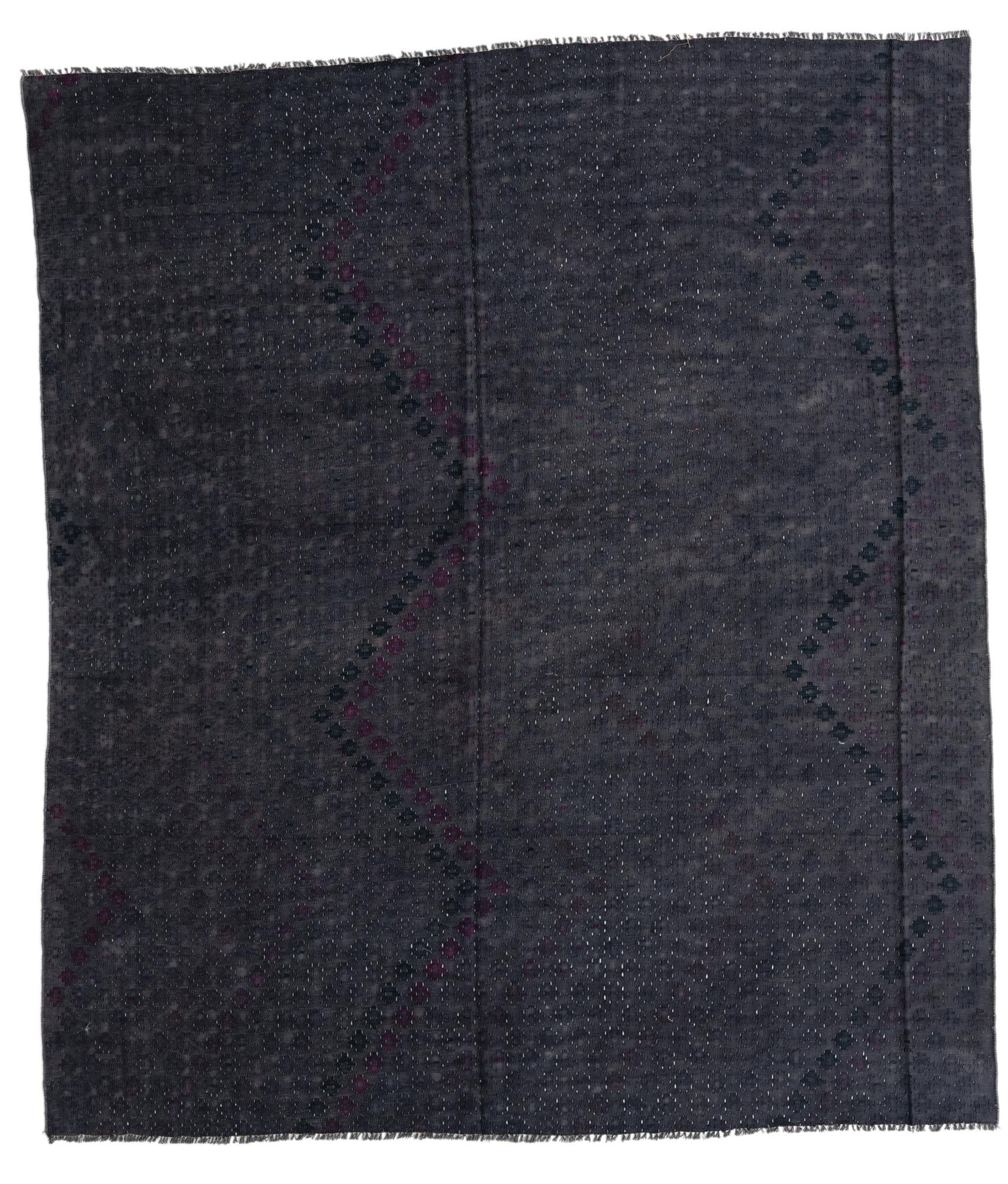 8' 2 x 9' 4 Hand Woven Kilim Modern Wool Rug