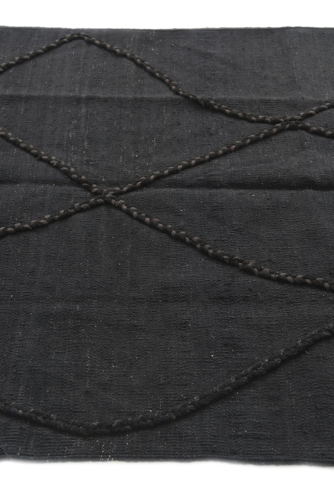 3' 7 x 5' 3 Hand Woven Kilim Modern Wool Rug