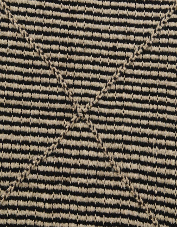 Detail image of 5' 6 x 8' 8  Hand Woven Kilim Modern Wool Rug