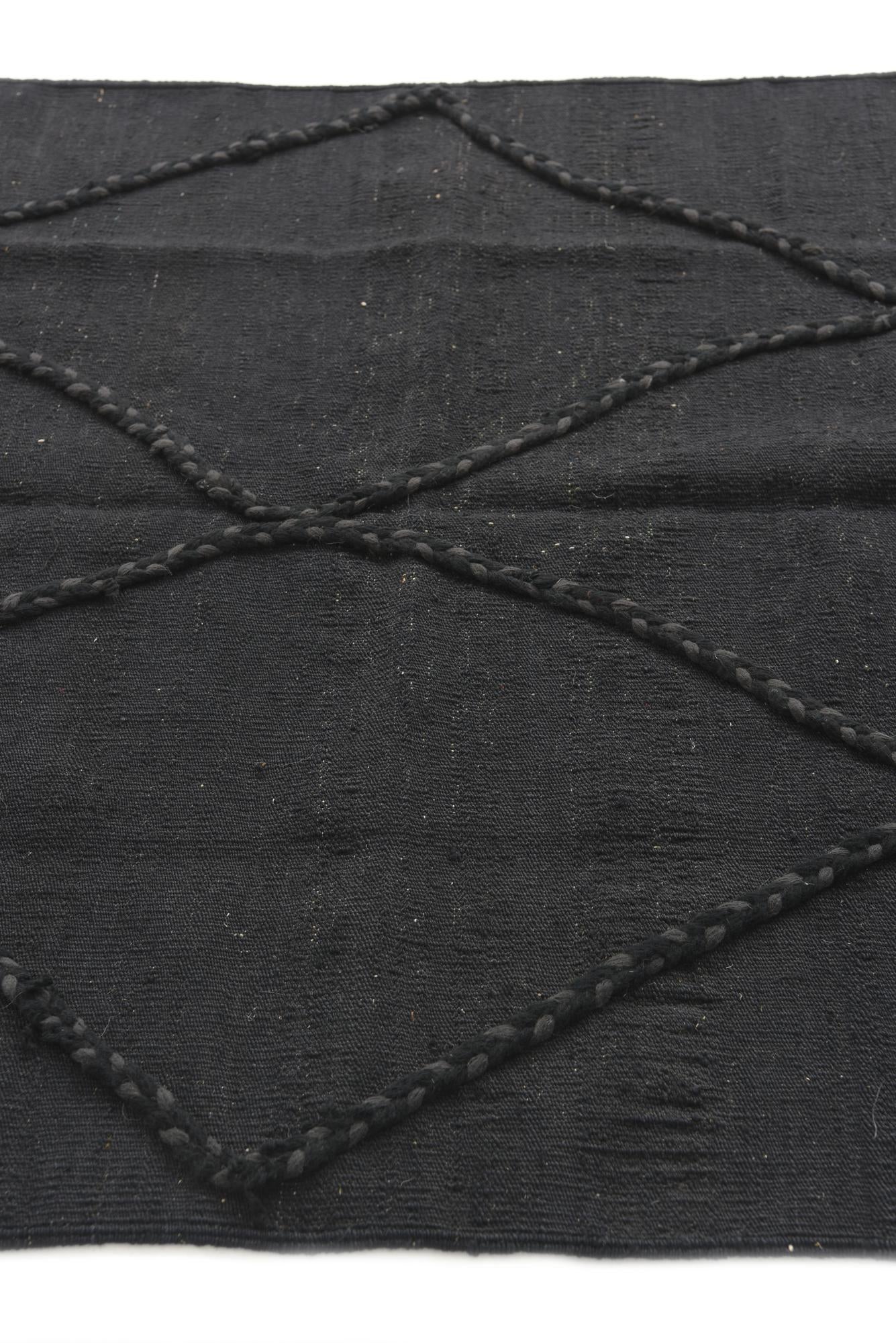 3' 8 x 5' 3 Hand Woven Kilim Modern Wool Rug