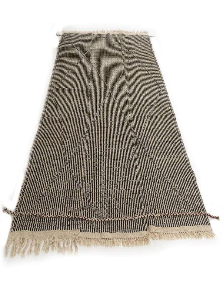 Detail image of 5' 8 x 8' 6  Hand Woven Kilim Modern Wool Rug