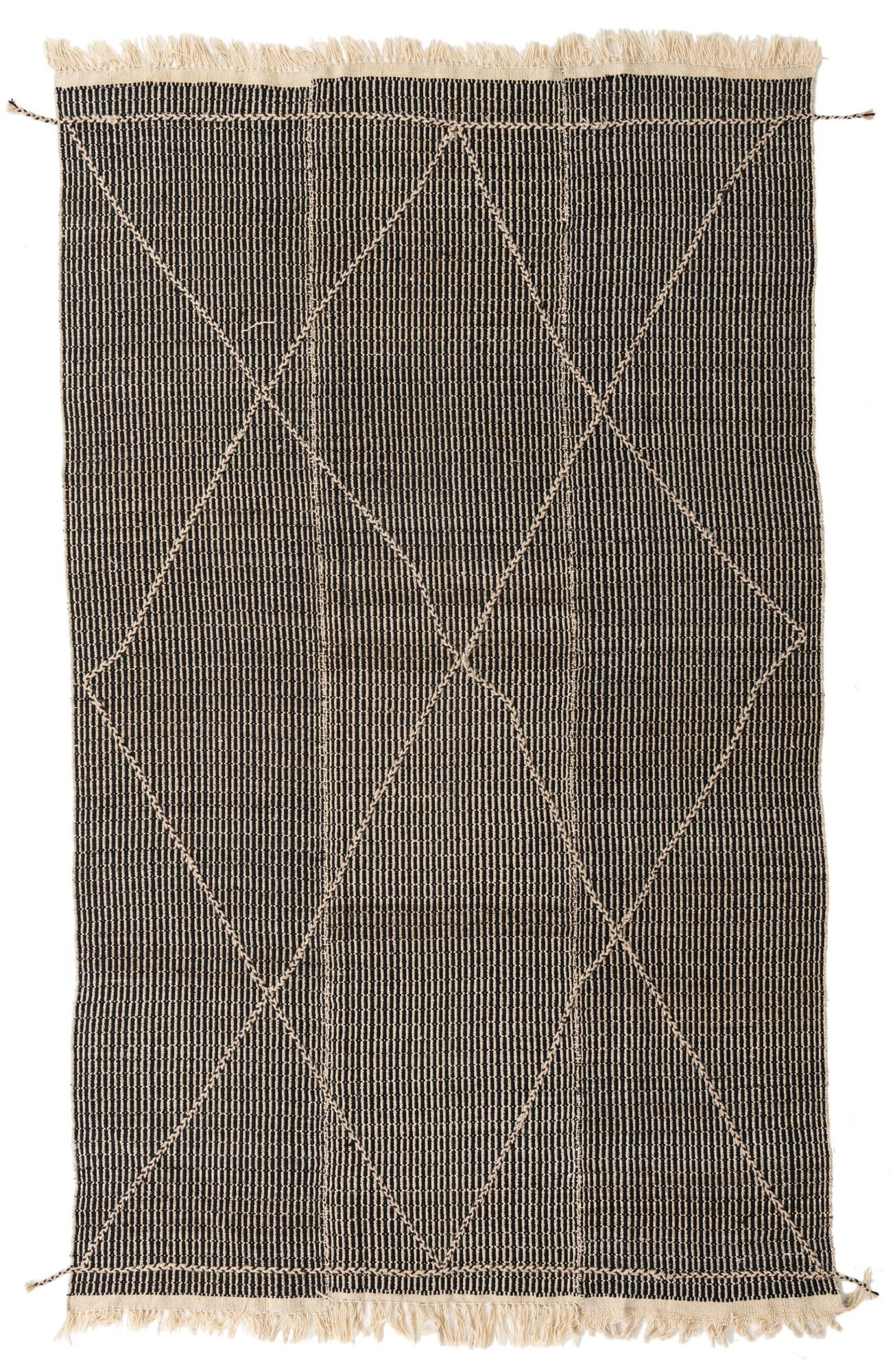 5' 10 x 9' 7 Hand Woven Kilim Modern Wool Rug