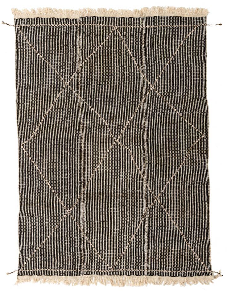Detail image of 5' 10 x 9' 7 Hand Woven Kilim Modern Wool Rug