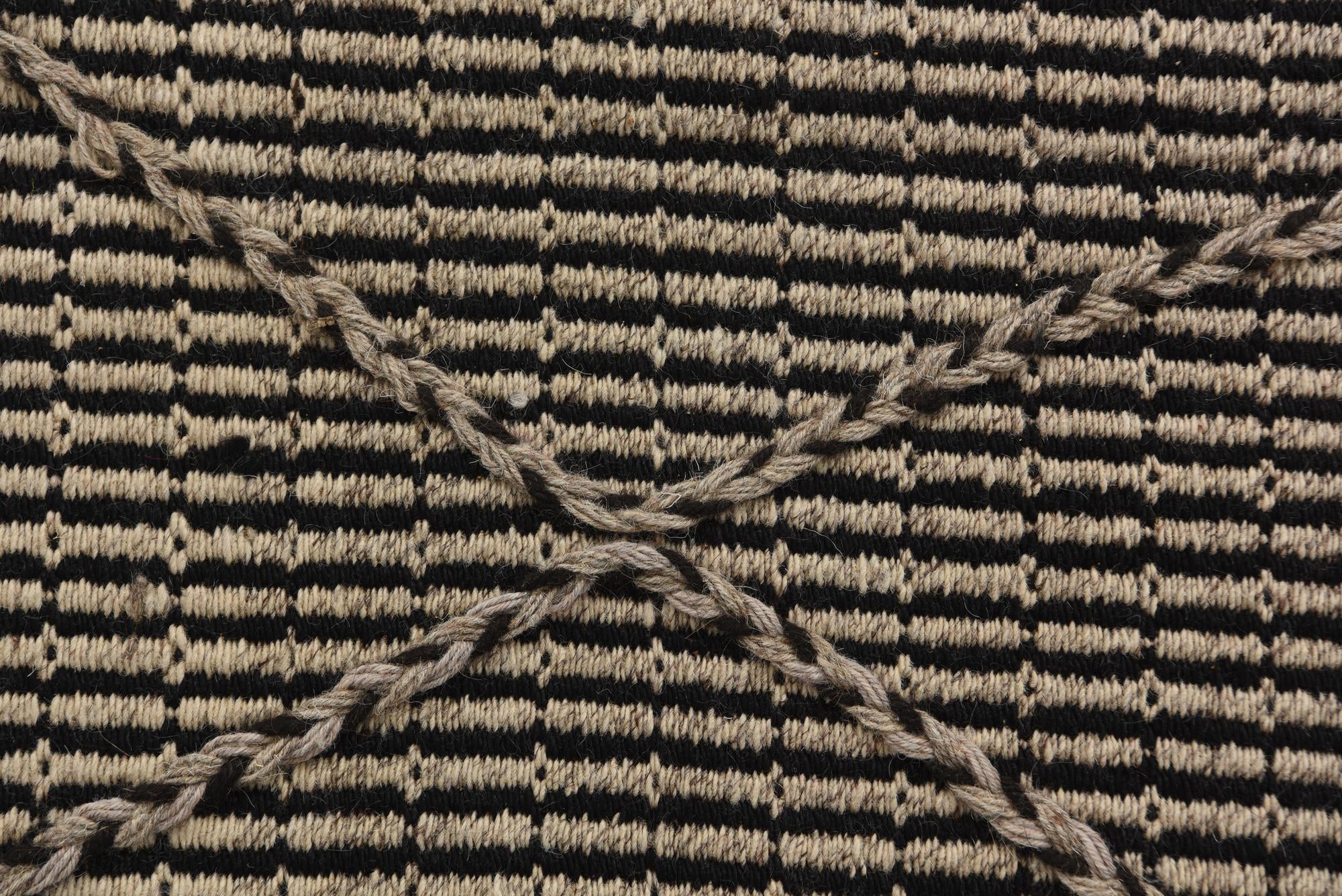 5' 10 x 9' 5 Hand Woven Kilim Modern Wool Rug