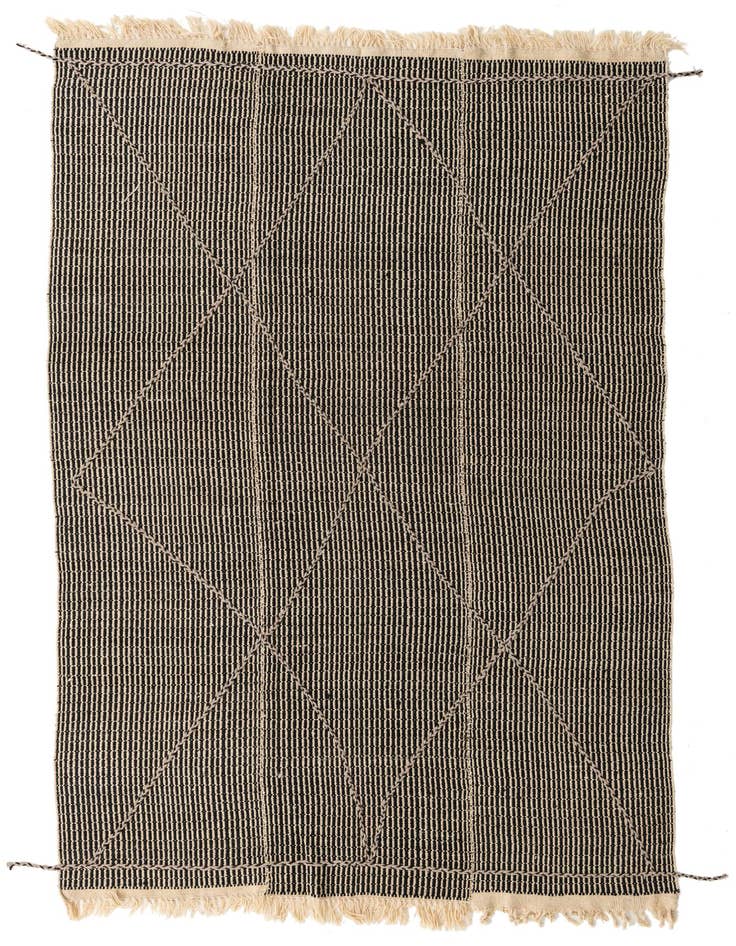 Detail image of 5' 10 x 9' 5 Hand Woven Kilim Modern Wool Rug