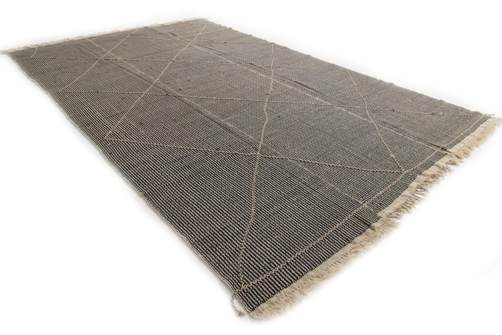 9' 3 x 14' 9 Hand Woven Kilim Modern Wool Rug