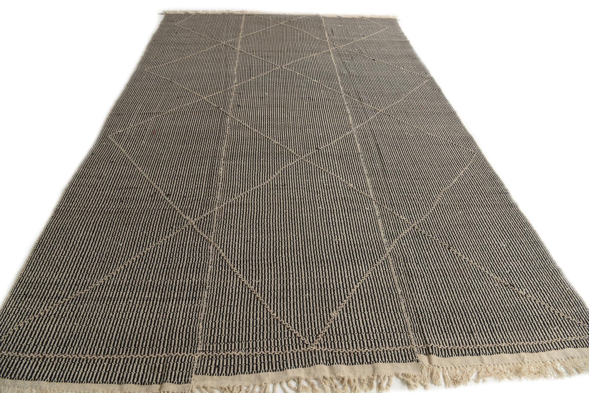 9' 3 x 14' 9 Hand Woven Kilim Modern Wool Rug