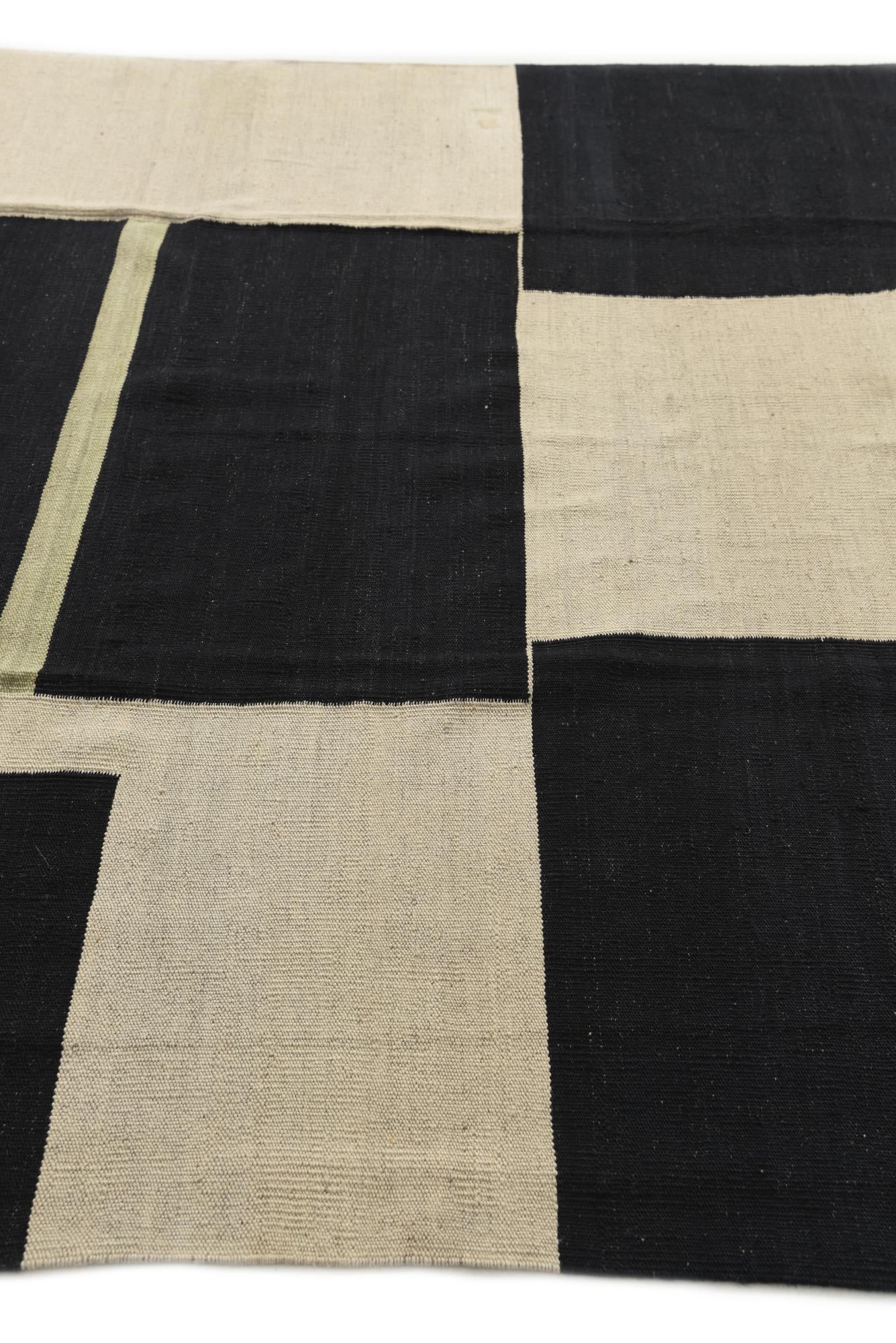6' x 7' 7 Hand Woven Kilim Modern Wool Rug