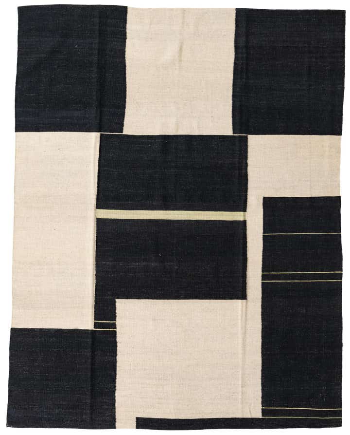 6' x 7' 7 Hand Woven Kilim Modern Wool Rug
