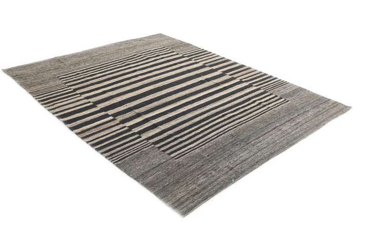 6' x 7' 8 Hand Woven Kilim Modern Wool Rug