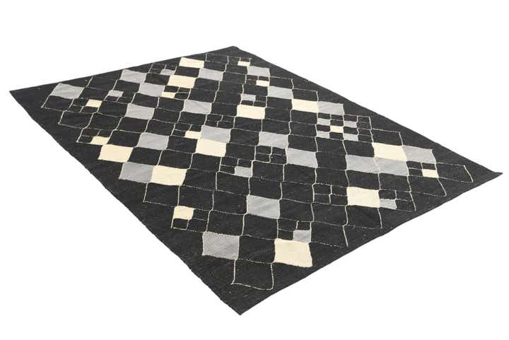 5' x 6' 4 Hand Woven Kilim Modern Wool Rug