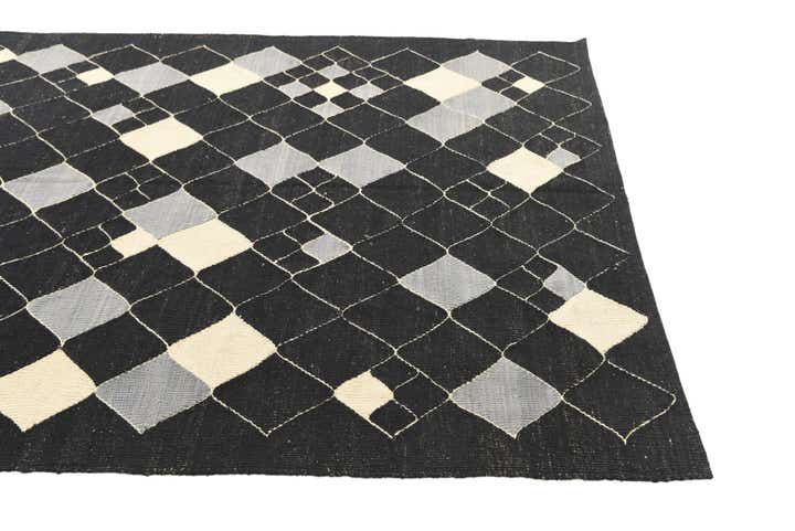 5' x 6' 4 Hand Woven Kilim Modern Wool Rug