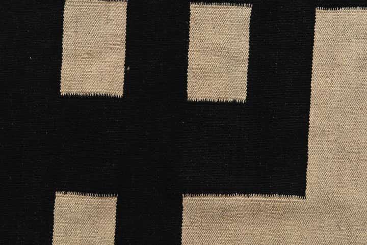 5' 4 x 6' 4 Hand Woven Kilim Modern Wool Rug