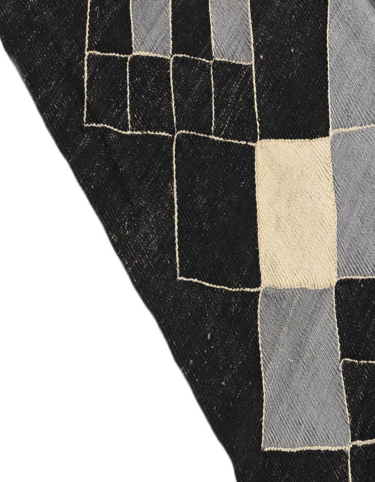 Detail image of 8' 1 x 9' 4  Hand Woven Kilim Modern Wool Rug
