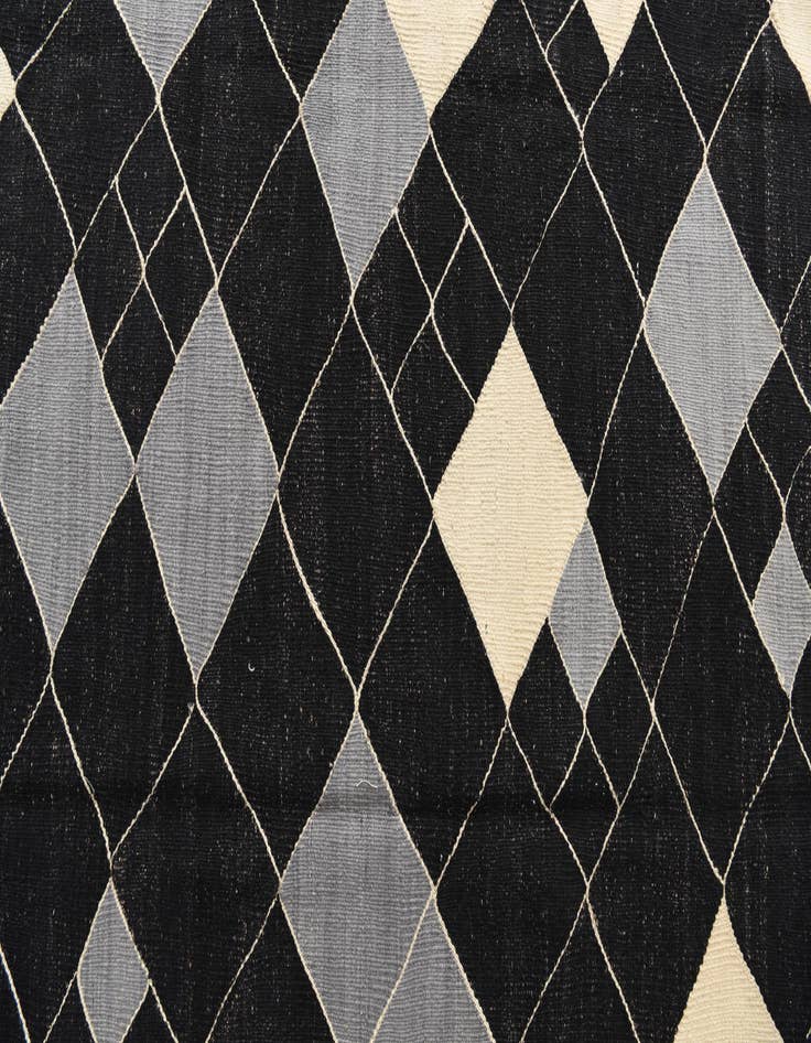 Detail image of 8' 1 x 9' 4  Hand Woven Kilim Modern Wool Rug