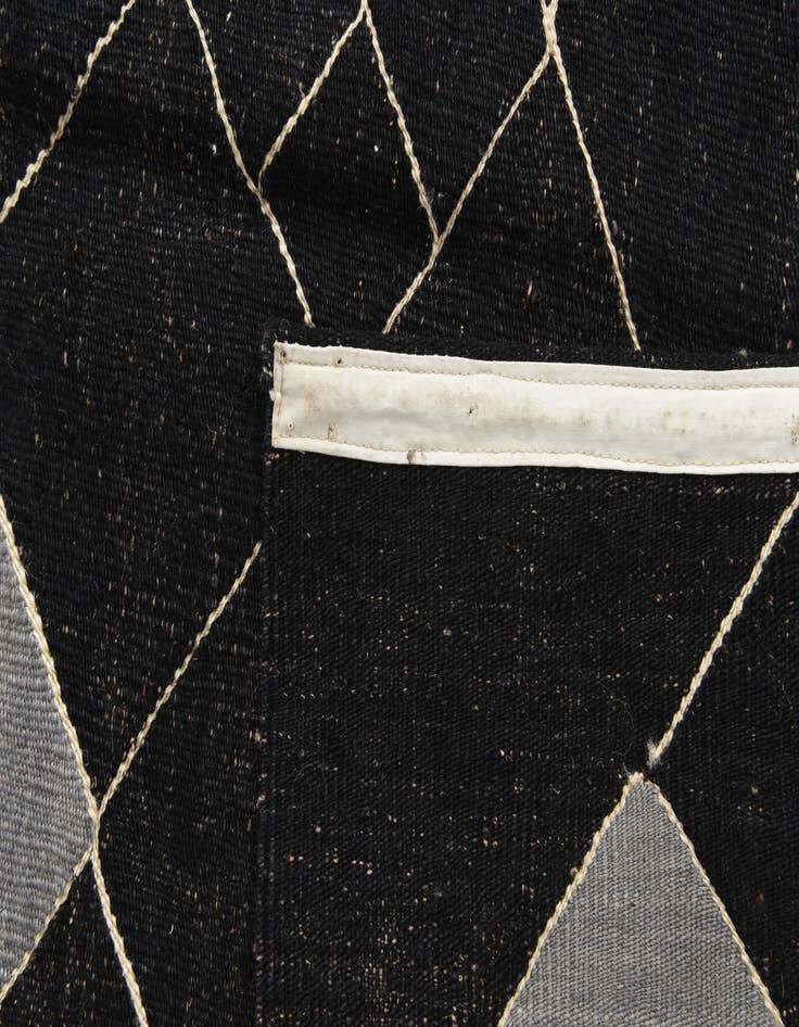 Detail image of 8' 1 x 9' 4  Hand Woven Kilim Modern Wool Rug