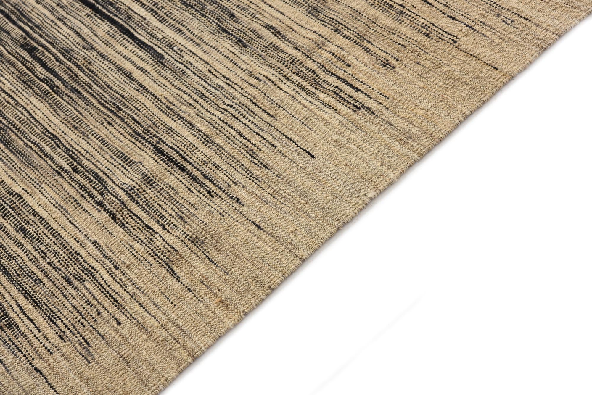 9' x 11' 7 Hand Knotted Kilim Modern Wool Rug