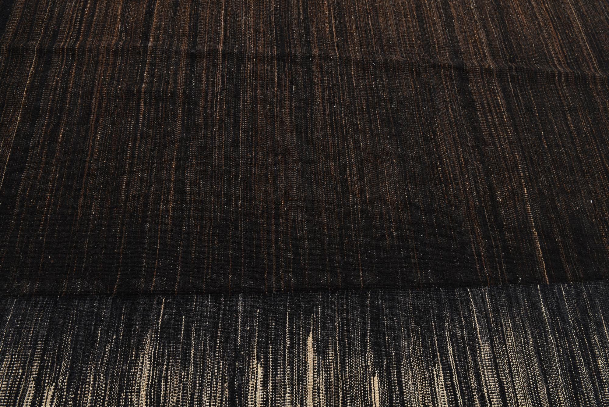 9' x 11' 7 Hand Knotted Kilim Modern Wool Rug