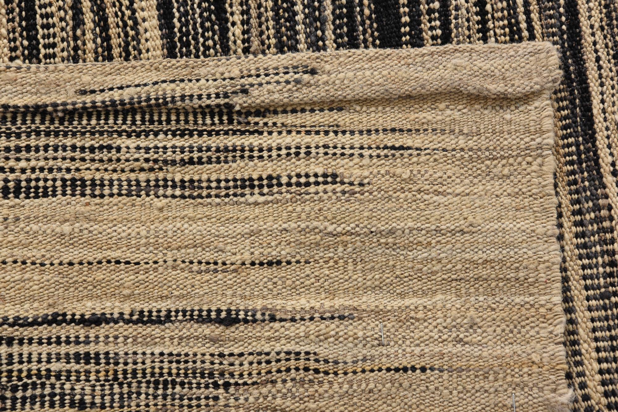 9' x 11' 7 Hand Knotted Kilim Modern Wool Rug