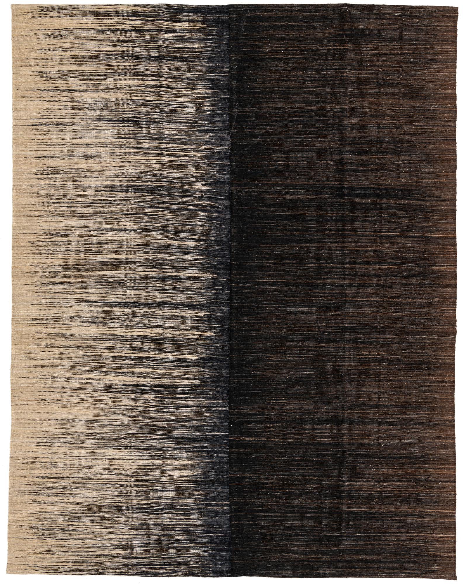 9' x 11' 7 Hand Knotted Kilim Modern Wool Rug