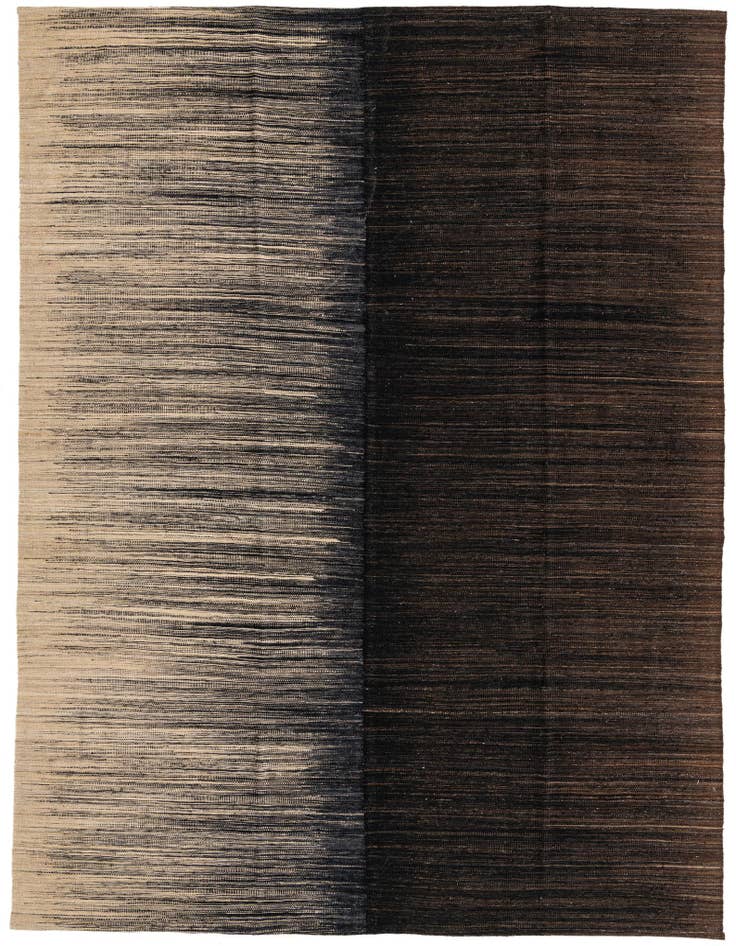Detail image of 9' x 11' 7 Hand Knotted Kilim Modern Wool Rug