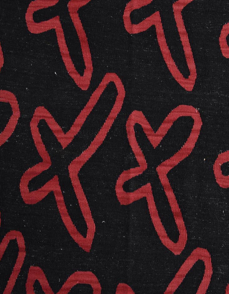 Detail image of 5' 2 x 6' 5  Hand Woven Kilim Modern Wool Rug