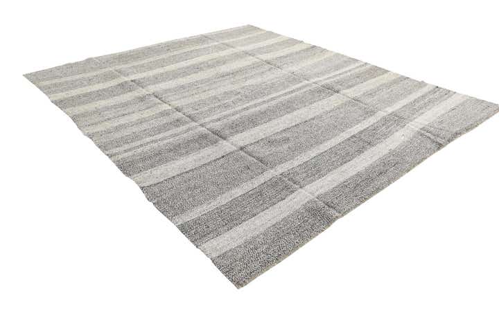 8' 4 x 9' 1 Hand Woven Kilim Modern Wool Rug