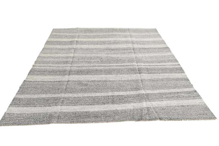 8' 4 x 9' 1 Hand Woven Kilim Modern Wool Rug