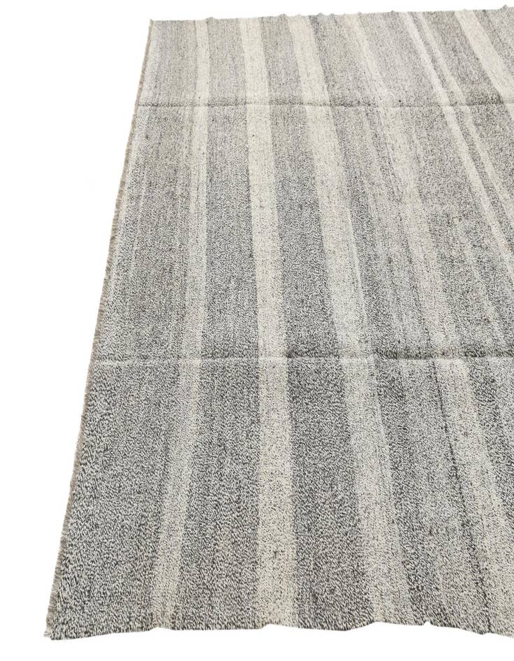 Detail image of 8' 4 x 9' 1  Hand Woven Kilim Modern Wool Rug