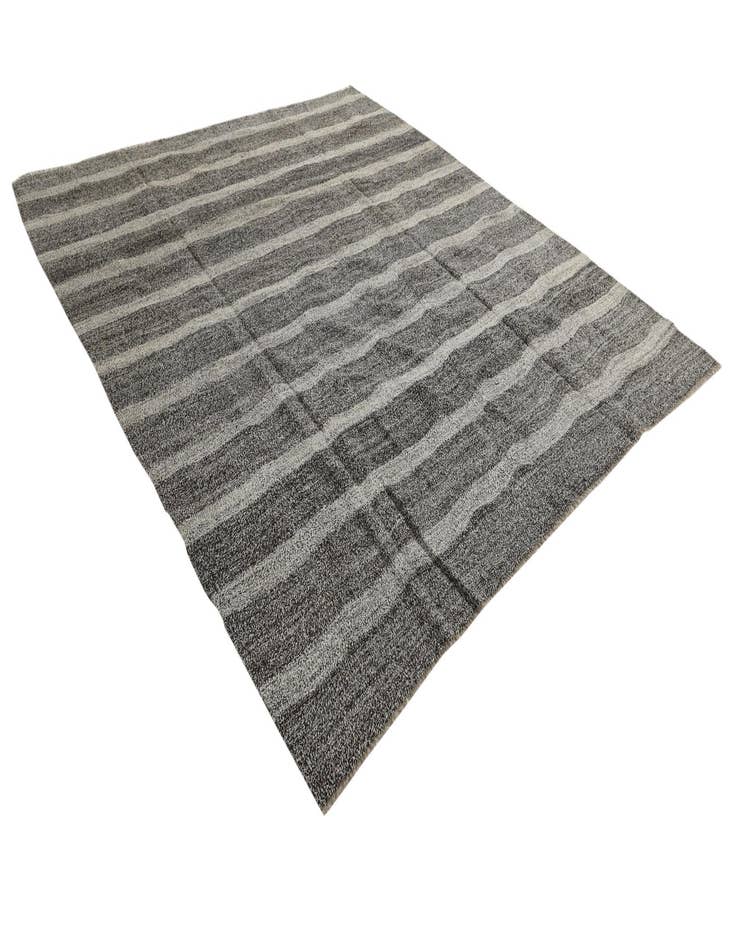 Detail image of 8' 8 x 9' 8  Hand Woven Kilim Modern Wool Rug